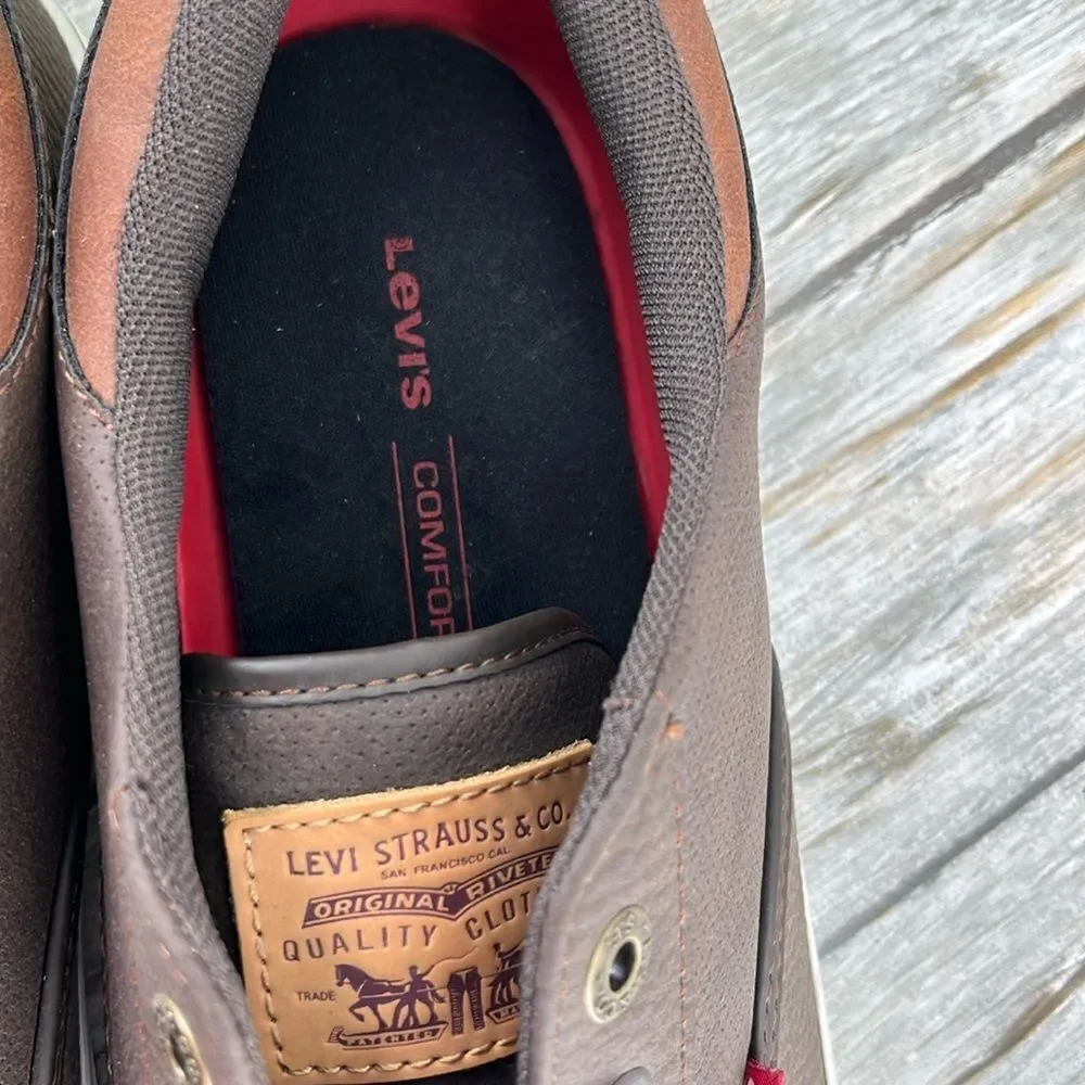 Levi's Mens Brown Ethan Casual Fashion Sneaker Shoes Size 9
